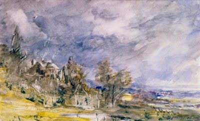 Hampstead Heath z okolic Well Walk, 1834 autorstwa John Constable
