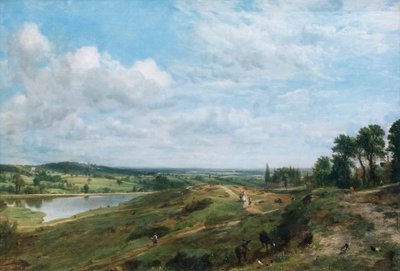 Wrzosowisko Hampstead (olej na płótnie) autorstwa John Constable