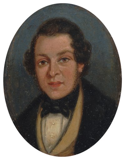 Miniatura: Portret Abrama Constable, brata artysty, początek XIX wieku. autorstwa John Constable
