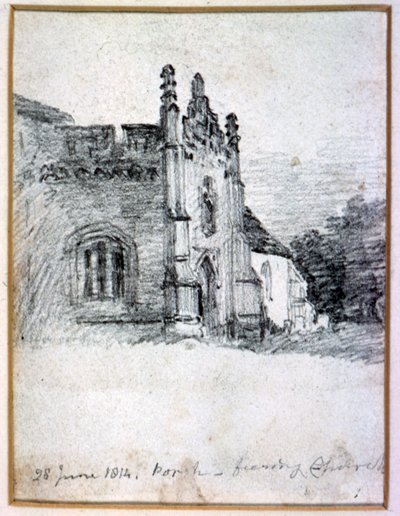 Przedsionek kościoła Feering, 28 czerwca 1814 r. autorstwa John Constable