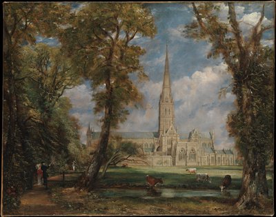 Katedra w Salisbury widziana z terenu biskupiego autorstwa John Constable