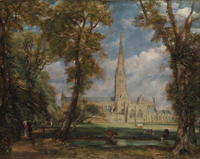Katedra w Salisbury z terenu biskupiego autorstwa John Constable