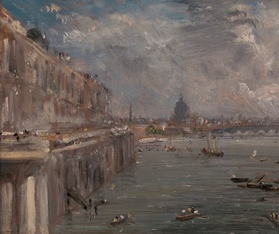 Somerset House Taras od Waterloo Bridge autorstwa John Constable