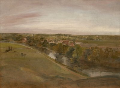 Stratford Saint Mary z Coombs, ok. 1800 autorstwa John Constable