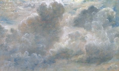 Studium chmur Cumulus, 1822 (olej na papierze nałożony na płótno) autorstwa John Constable