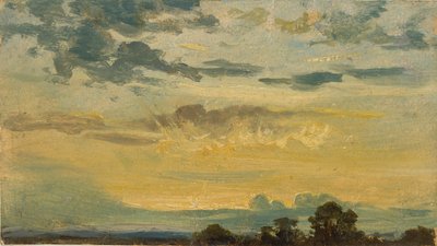 Letni zachód słońca, początek XIX wieku autorstwa John Constable