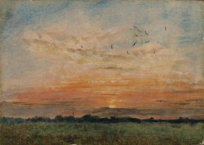 „Zachód słońca”, 1796-1837 autorstwa John Constable