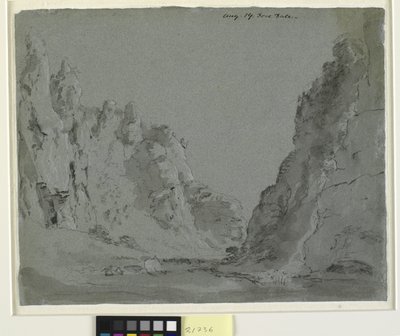 Krajobraz doliny. Dove Dale autorstwa John Constable