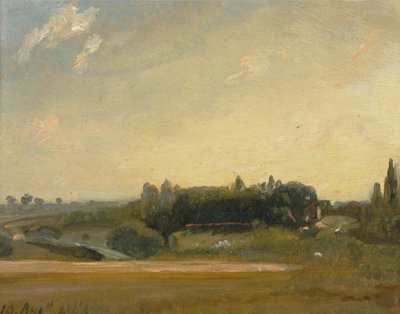 Widok w kierunku plebanii, East Bergholt, 1813. autorstwa John Constable