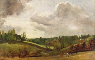 Widok na East Bergholt, ok. 1813 (olej na płótnie) autorstwa John Constable