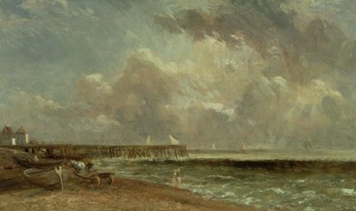 Molo w Yarmouth, 1822 autorstwa John Constable