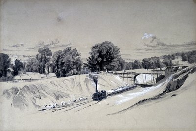Berkhamsted, Hertfordshire, 5 czerwca 1837 (pióro i atrament oraz pranie na papierze) autorstwa John Cooke Bourne