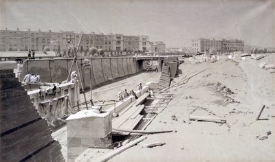 Hampstead Road Bridge, od strony Camden, 11 sierpnia 1836 (pióro i atrament oraz pranie na papierze) autorstwa John Cooke Bourne