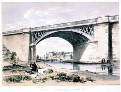 Most Nash Mill, niedaleko Kings Langley, Hertfordshire, 1839 autorstwa John Cooke Bourne
