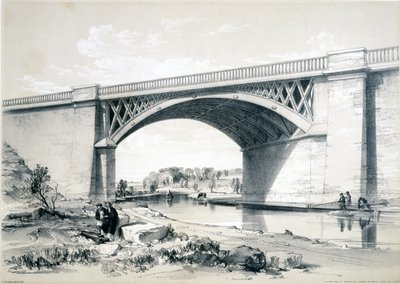 Most Nash Mill, niedaleko Kings Langley, Hertfordshire, 1839 autorstwa John Cooke Bourne