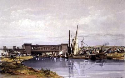 Most kolejowy nad Kanałem Regenta autorstwa John Cooke Bourne