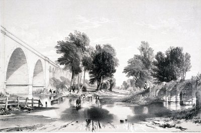 Wiadukt nad rzeką Blythe, London & Birmingham Railway, 1839 autorstwa John Cooke Bourne