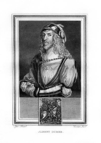 Albert Durer, niemiecki malarz i rytownik północnego renesansu, 1825. autorstwa John Corner