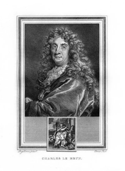 Charles le Brun, francuski malarz epoki baroku, 1825. autorstwa John Corner
