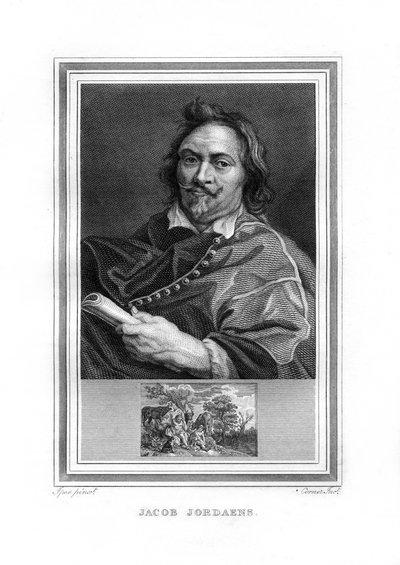 Jacob Jordaens, flamandzki malarz epoki baroku, 1825. autorstwa John Corner