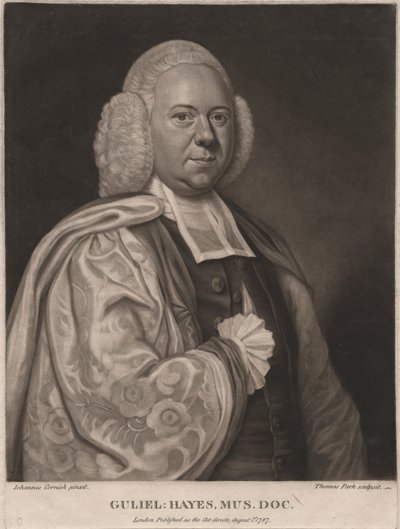 Guliel Hayes, ryty Thomas Park (1758-1834), 1787 (mezzotinta) autorstwa John Cornish