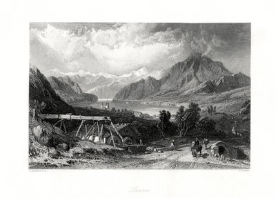 Lucerna, Centralna Szwajcaria, XIX w. autorstwa John Cousen