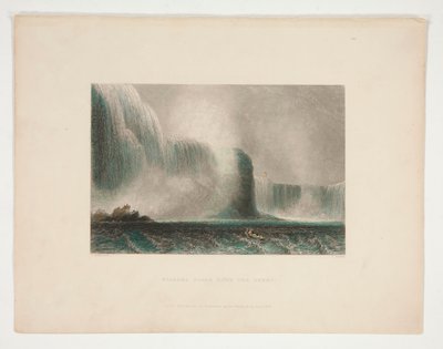 Wodospad Niagara z promu, ilustracja dla Nathaniela Parkera Willisa autorstwa John Cousen