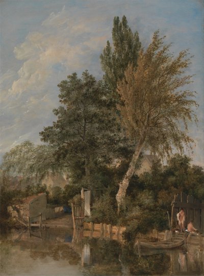 Chłopcy kąpiący się na rzece Wensum, Norwich autorstwa John Crome