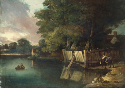 Kąpielisko, Heigham (olej na płótnie) autorstwa John Crome