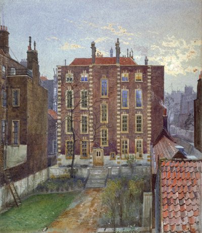 Dom przy Austin Friars Street, City of London, 1881 r. autorstwa John Crowther