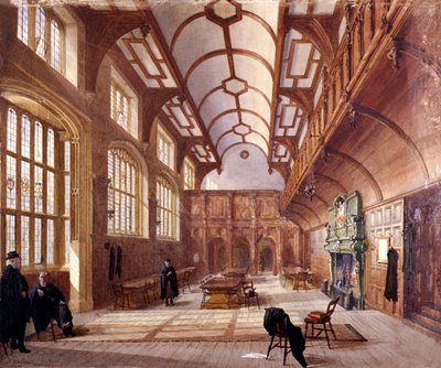 Wnętrze Charterhouse, Londyn, 1885 autorstwa John Crowther