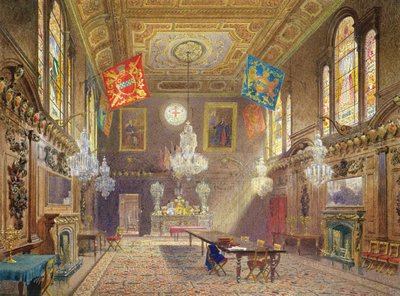 Sala barwna Kompanii Bławatników, 1901 autorstwa John Crowther