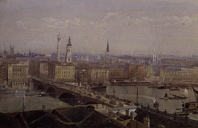 Most Londyński z pomnikiem autorstwa John Crowther