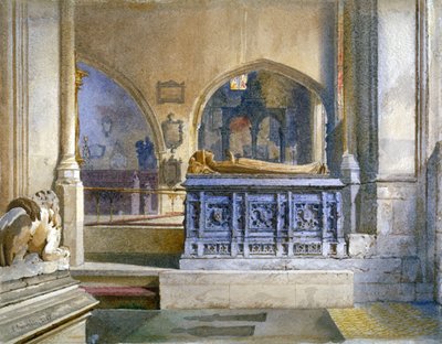 Pomnik Lorda i Lady Crosby w kościele św. Heleny, Bishopsgate, City of London, 1883 autorstwa John Crowther