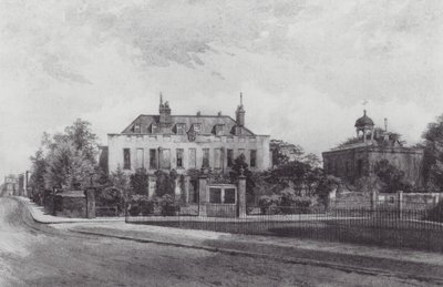 Zaginiony Londyn: Stockwell Park House z Stockwell Park (litografia) autorstwa John Crowther