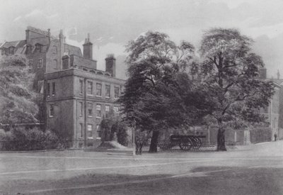 Zaginiony Londyn: The Gun House, Spring Gardens (litografia) autorstwa John Crowther