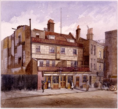 Old George Inn, Trinity Square, Londyn, 1883 autorstwa John Crowther