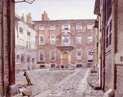 Dom Sir Christophera Wrena, Botolph Lane, Londyn, 1886 autorstwa John Crowther