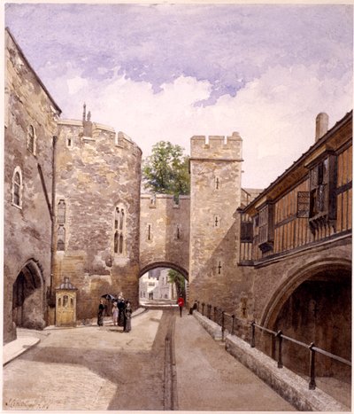 Tower of London, Londyn, 1883 autorstwa John Crowther