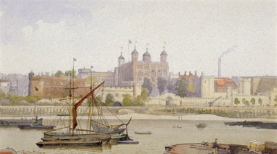 Tower of London, Stepney, Londyn, ok. 1883 r. autorstwa John Crowther