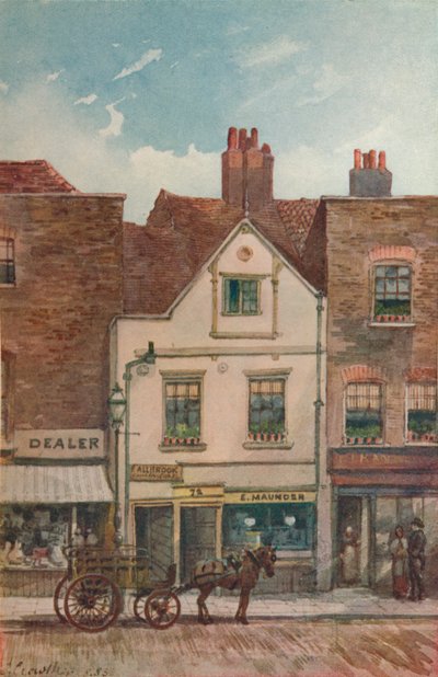 Widok nr 72 Cheyne Walk, Chelsea, Londyn, 1883 autorstwa John Crowther