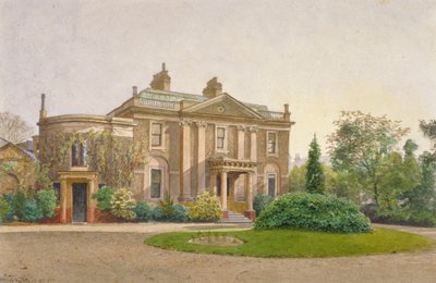 Widok frontu Carroun House, South Lambeth Road, Lambeth, Londyn, 1887 autorstwa John Crowther