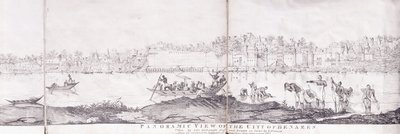 Panoramiczny widok na miasto Benares, 1827 autorstwa John Dalrymple