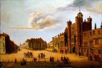 Zobacz Pall Mall z Pałacu św. Jakuba (olej na płótnie) autorstwa John Dean Paul