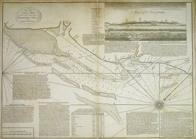 Nowa i poprawna mapa wybrzeża morskiego od Orfordness Lights do Prittlewell autorstwa John Diston