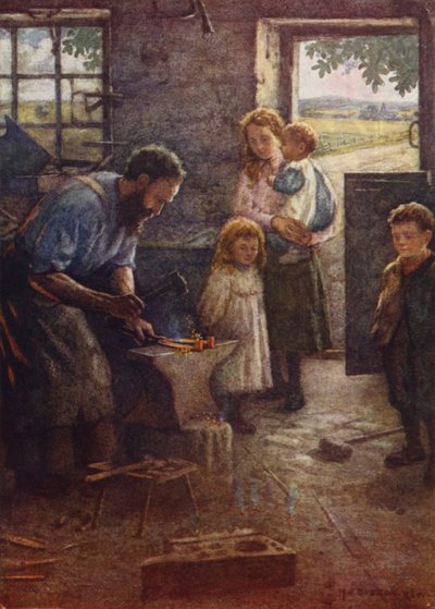 Wiejski kowal autorstwa John Dobson