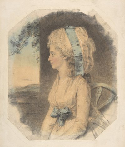 Panna Mary Cruikshank, jedyna siostra Jamesa Cruikshanka, 1781. autorstwa John Downman