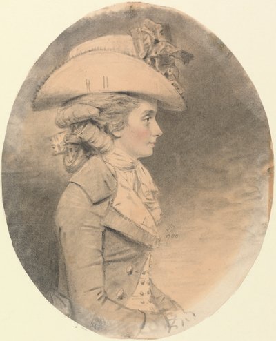 Sra. Ives de Cattonpolish autorstwa John Downman