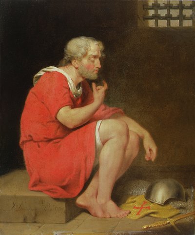 Robert (ok.1054-1134) książę Normandii w więzieniu autorstwa John Downman
