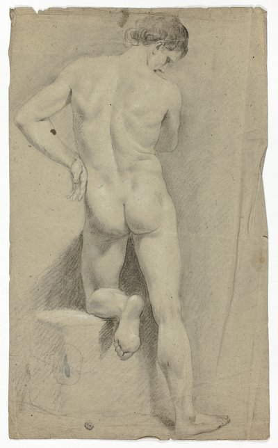 Stojąc nago od tyłu autorstwa John Downman